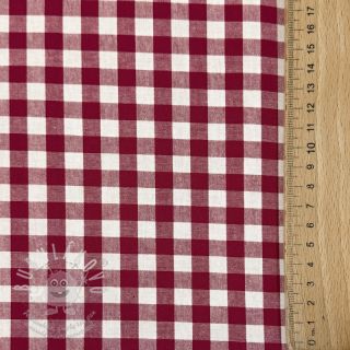 Bavlněná látka Check berry