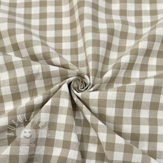 Bavlněná látka Check sand
