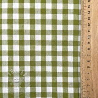 Bavlněná látka Check old lime
