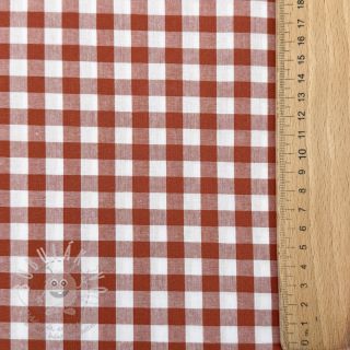 Bavlněná látka Check terra