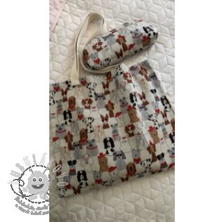 Dekorační látka Linenlook Dog Dress Up