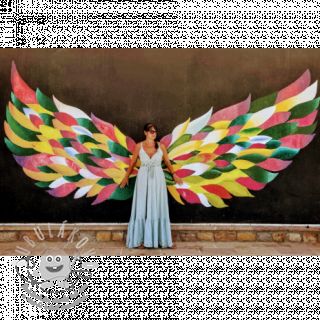 Bavlněná látka se lnem mint