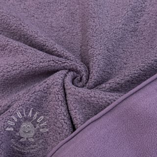 Fleece TEDDY DOUBLE SIDED mulberry