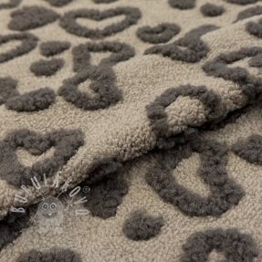 Kabátovina TEDDY Hearts sand
