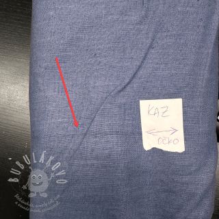 Len předepraný 170 g jeans 2nd class