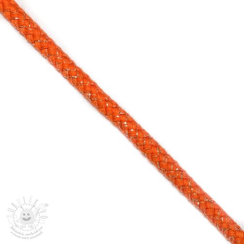 Šnůra Lurex 10 mm orange