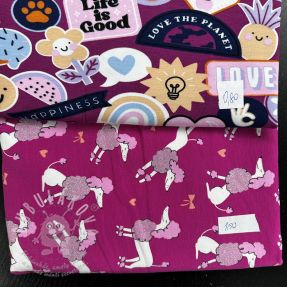 Balík látek úplet dizajnový 1224