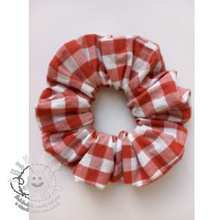 Bavlněná látka Check terra