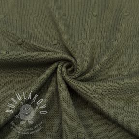 Svetrovina BIG KNIT DOT camo green