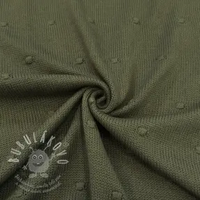 Svetrovina BIG KNIT DOT camo green