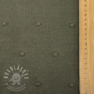 Svetrovina BIG KNIT DOT camo green