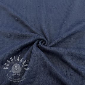 Svetrovina BIG KNIT DOT navy