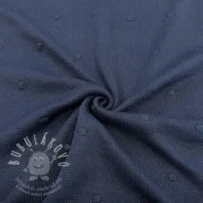 Svetrovina BIG KNIT DOT navy