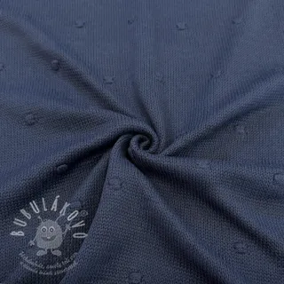 Svetrovina BIG KNIT DOT navy