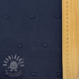 Svetrovina BIG KNIT DOT navy