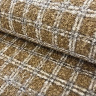 Kabátovina Bouclé Squares design A