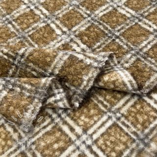 Kabátovina Bouclé Squares design A