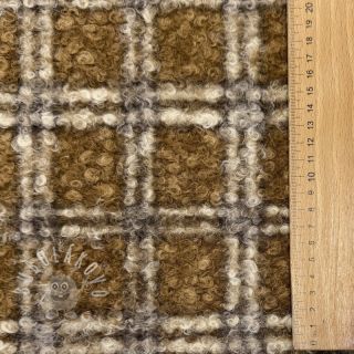Kabátovina Bouclé Squares design A