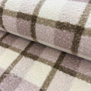 Kabátovina Bouclé Squares design C