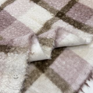 Kabátovina Bouclé Squares design C