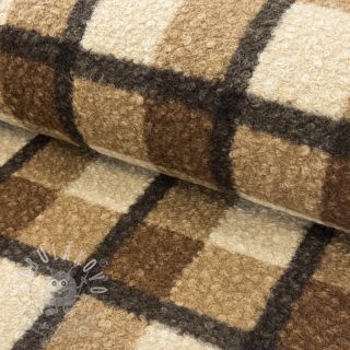 Kabátovina Bouclé Squares design E