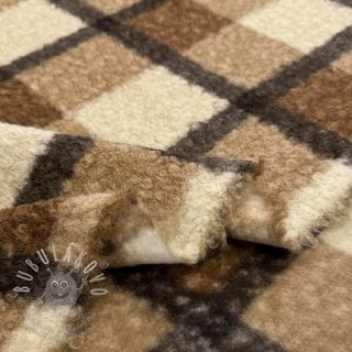 Kabátovina Bouclé Squares design E