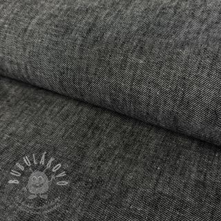 Len s bavlnou Denim Twill black