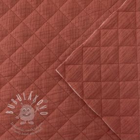 Dvojitá gázovina/mušelín QUILT rouge