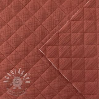 Dvojitá gázovina/mušelín QUILT rouge
