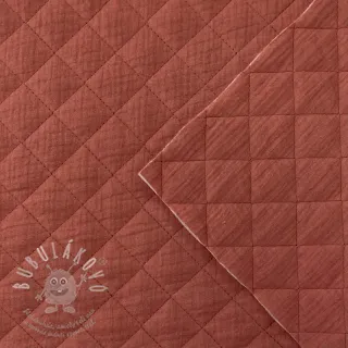 Dvojitá gázovina/mušelín QUILT rouge
