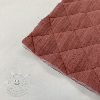 Dvojitá gázovina/mušelín QUILT rouge