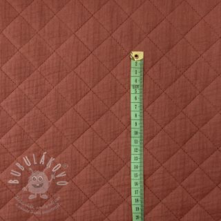 Dvojitá gázovina/mušelín QUILT rouge