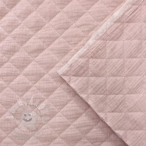 Dvojitá gázovina/mušelín QUILT soft rose
