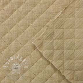 Dvojitá gázovina/mušelín QUILT beige