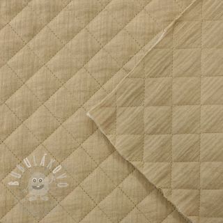 Dvojitá gázovina/mušelín QUILT beige