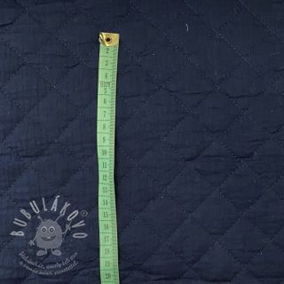Dvojitá gázovina/mušelín QUILT navy