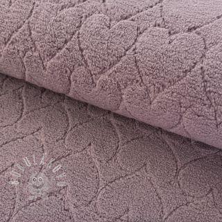 Kabátovina TEDDY Hearts in hearts mauve