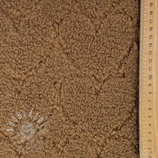 Kabátovina TEDDY Hearts in hearts brown