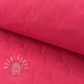 Dvojitá gázovina/mušelín QUILT NOE magenta