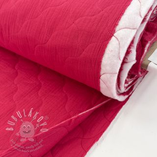 Dvojitá gázovina/mušelín QUILT NOE magenta