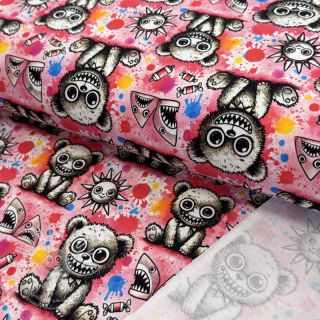 Teplákovina Big eyes design C digital print