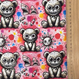 Teplákovina Big eyes design C digital print