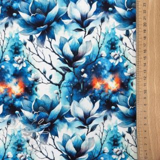 Teplákovina Flower galaxy design B digital print