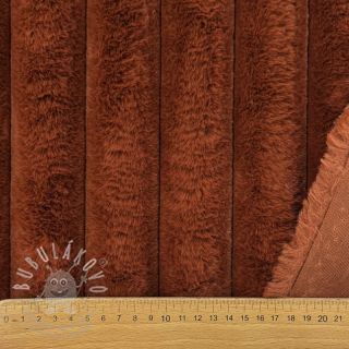 Umělá kožešina Barracuda terracotta
