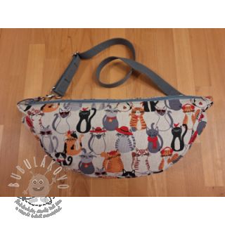 Dekorační látka Linenlook Cat Dress Up