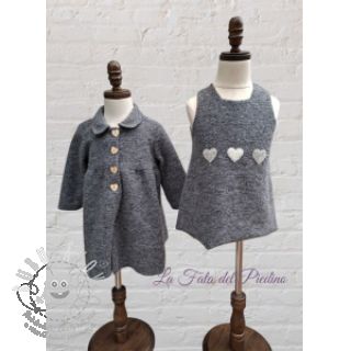 Kabátovina PRATO thick wool grey