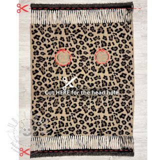 Poncho PRATO boiled wool Panther sand