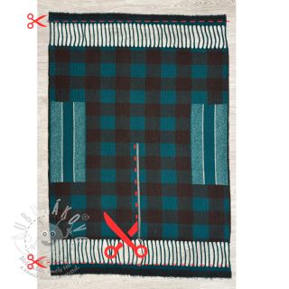 Poncho PRATO boiled wool design A