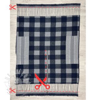 Poncho PRATO boiled wool design G