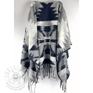 Poncho PRATO boiled wool design F